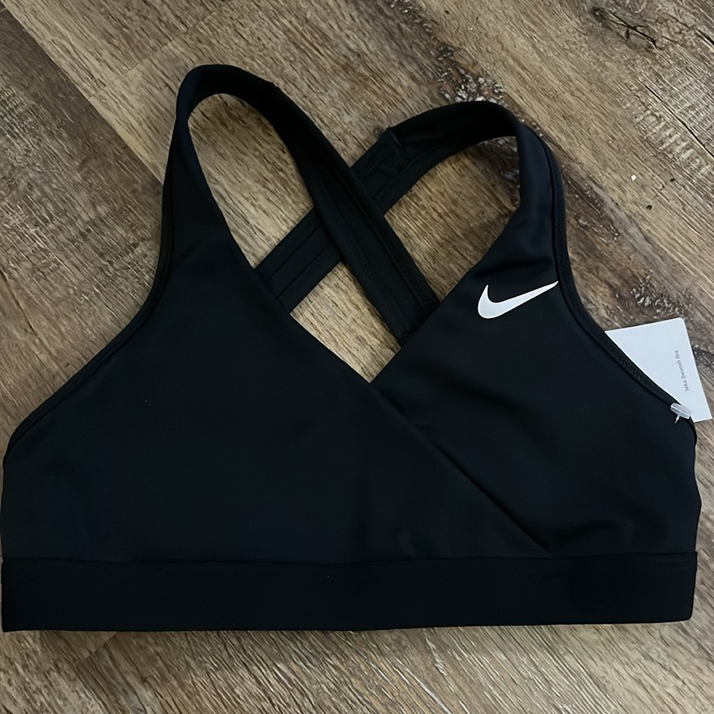 New Nike Black Dri-Fit Medium Support Padded Sports Bra CQ9289-010
